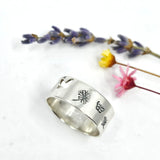 Butterfly meadow ring