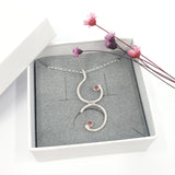 Harmony necklace with Tourmaline gemstones