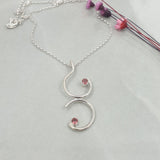 Harmony necklace with Tourmaline gemstones