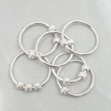 Beaded spinner ring