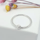 Beaded spinner ring