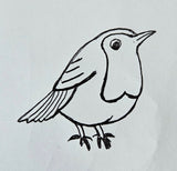 Engraved Robin necklace