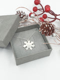 Textured Snowflake necklace