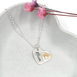 Heart of gold Mum necklace