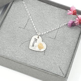 Heart of gold Mum necklace