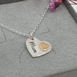Heart of gold Mum necklace