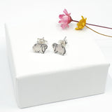 Lop Bunny Rabbit stud earrings