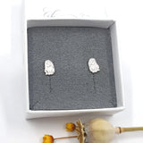 Merlin lop bunny rabbit stud earrings