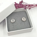 Floofy bunny rabbit stud earrings