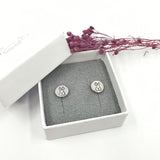 Floofy bunny rabbit stud earrings