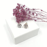Floofy bunny rabbit stud earrings