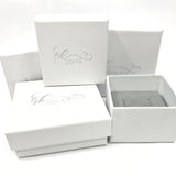 Concave heart stud earrings