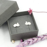 Bunny rabbit stud earrings