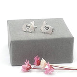 Bella love bunny stud earrings