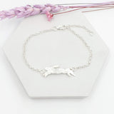Leaping hare bracelet