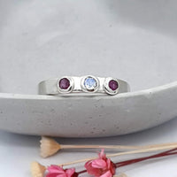 bubbles gemstone ring