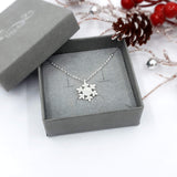 snowflake winter necklace