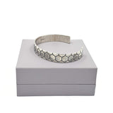 Unisex geometric honeycomb bangle