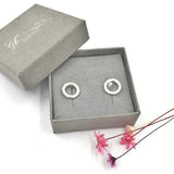 Orbit Circle stud earrings