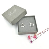Orbit Circle stud earrings