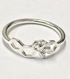 Bee honeycomb ring
