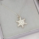 Snowflake star necklace