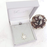 Snowflake star necklace