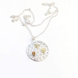 Honeycomb bee and Golden Citrine necklace