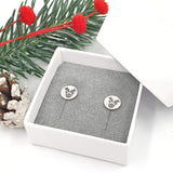reindeer stud earrings