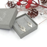 stag drop earrings