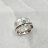 Amazonite spinner ring