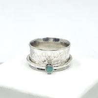 Amazonite spinner ring