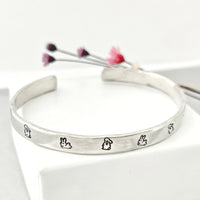 Happy bunny cuff bangle