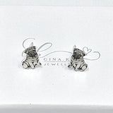 Colin the Pug dog stud earrings - Gina Kim Jewellery