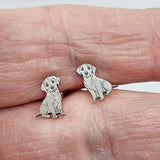 Lulu the Labrador dog stud earrings