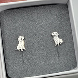 Lulu the Labrador dog stud earrings