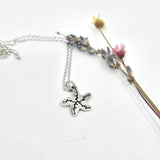 Small Starfish engraved necklace