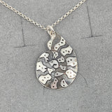 Ammonite engraved necklace