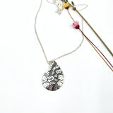 Ammonite engraved necklace