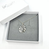 Ammonite engraved necklace