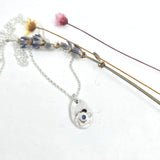 Forget Me Nots teardrop necklace