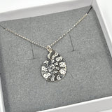 Ammonite engraved necklace