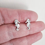 Seahorse stud earrings