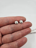 Netball stud earrings - shiny