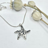 Starfish engraved necklace