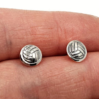 Netball stud earrings - oxidised