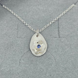 Forget Me Nots teardrop necklace
