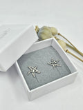 Starfish stud earrings engraved