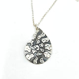 Ammonite engraved necklace