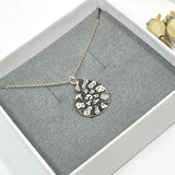 Ammonite engraved necklace